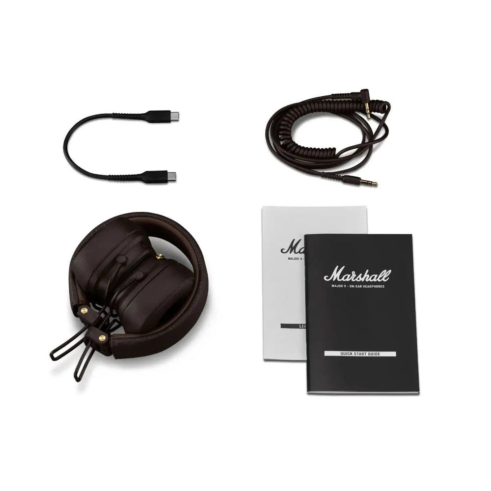 Audífonos Marshall Major V Bluetooth On Ear - Marron