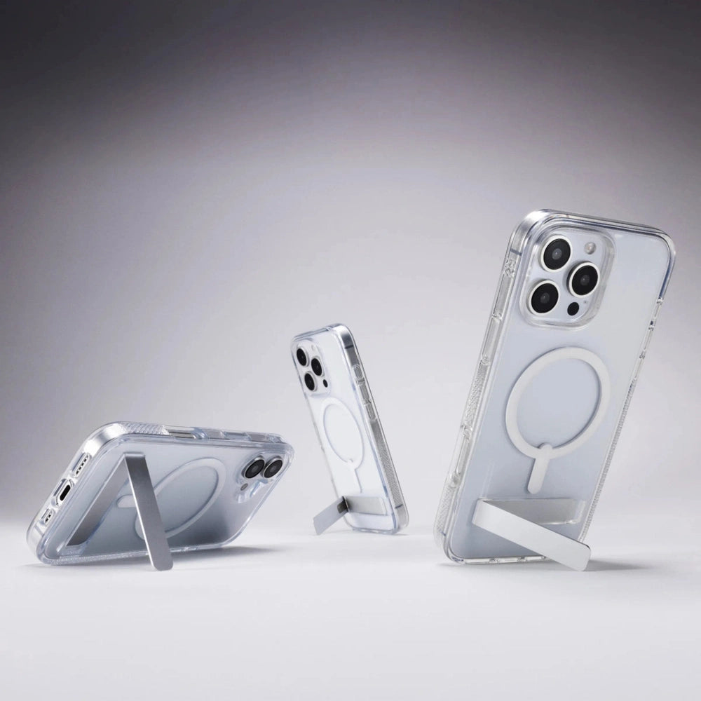 Case ZAGG Kickstand Crystal Palace para iPhone 16 con Magsafe - Transparente