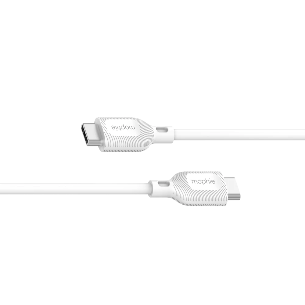 Cable Mophie Essentials USB-C a USB-C 60w 1m - Blanco