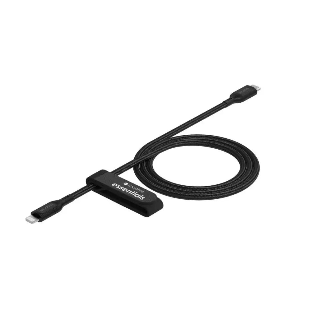 Cable Mophie trenzado USB-C a Lightning 60w 1m - Negro