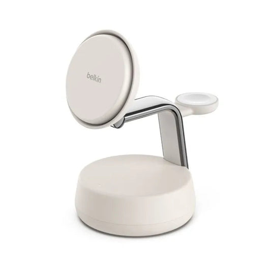 Base de Carga Belkin Qi2 Magnética 3 en 1 25W - Arena