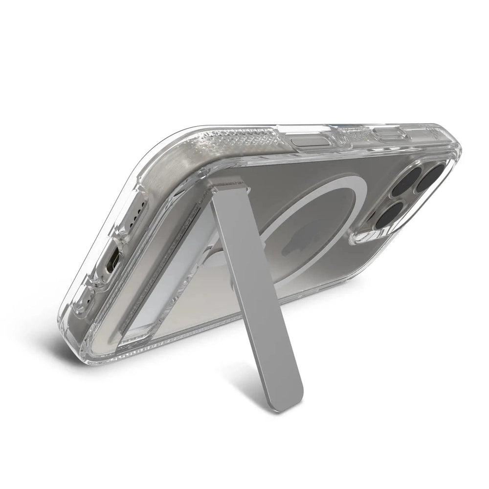 Case ZAGG Kickstand Crystal Palace para iPhone 16 Pro con Magsafe - Transparente