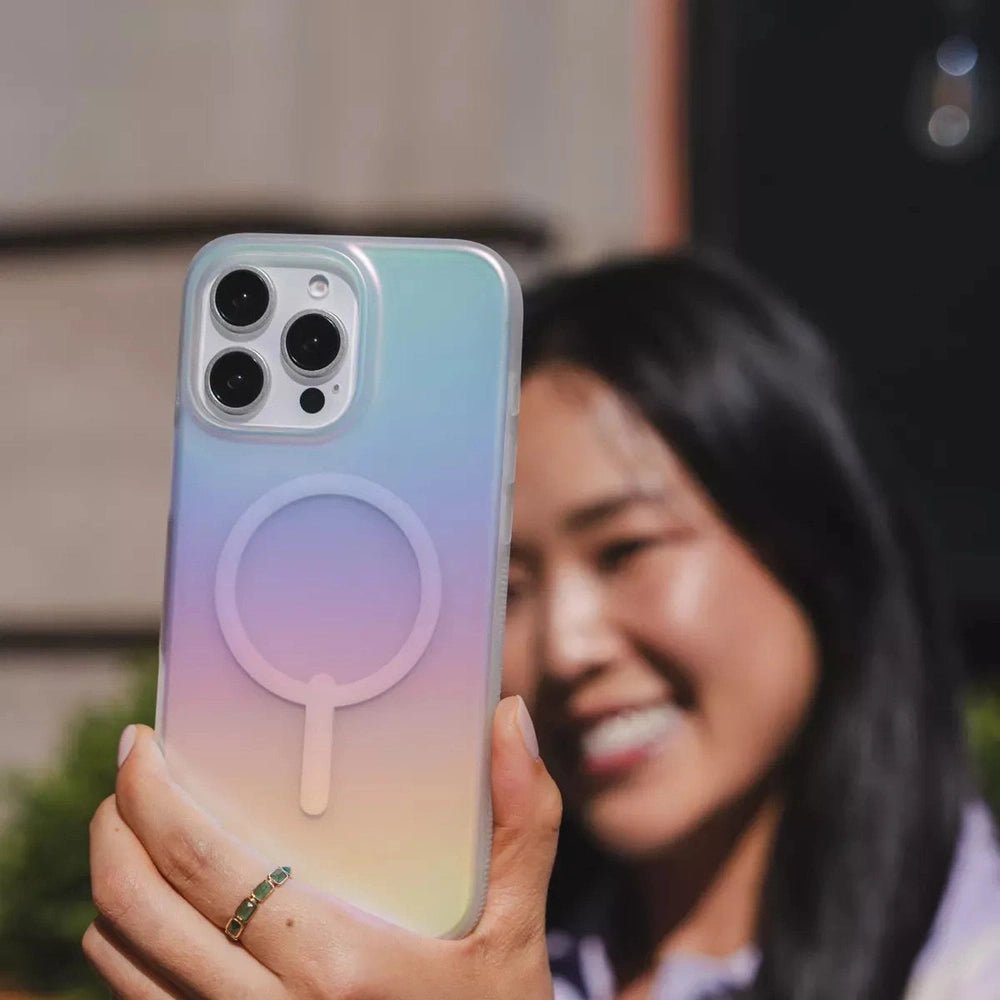 Case ZAGG Milan para iPhone 16 Pro con Magsafe - Iridiscente