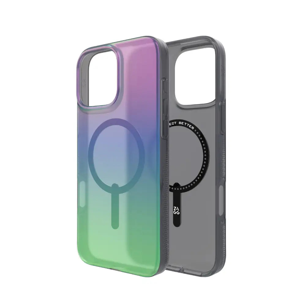 Case ZAGG Milan para iPhone 16 Pro con Magsafe - Pluma de Cuervo