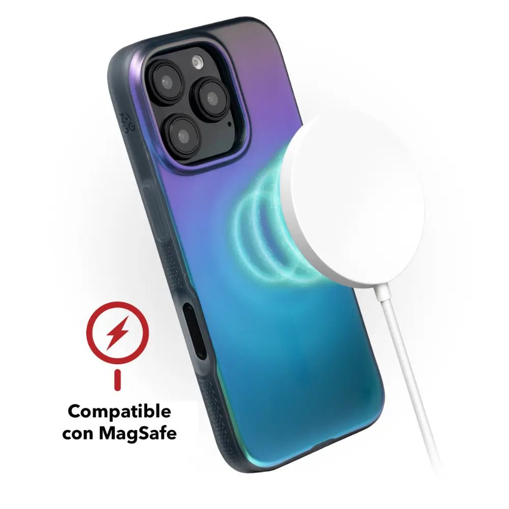 Case ZAGG Milan para iPhone 16 Pro Max con Magsafe - Pluma de Cuervo