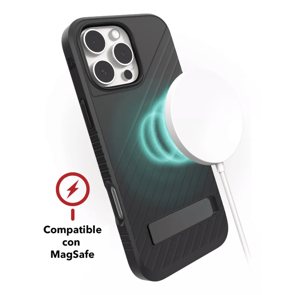 Case ZAGG Denali para iPhone 16 Pro con Magsafe - Negro