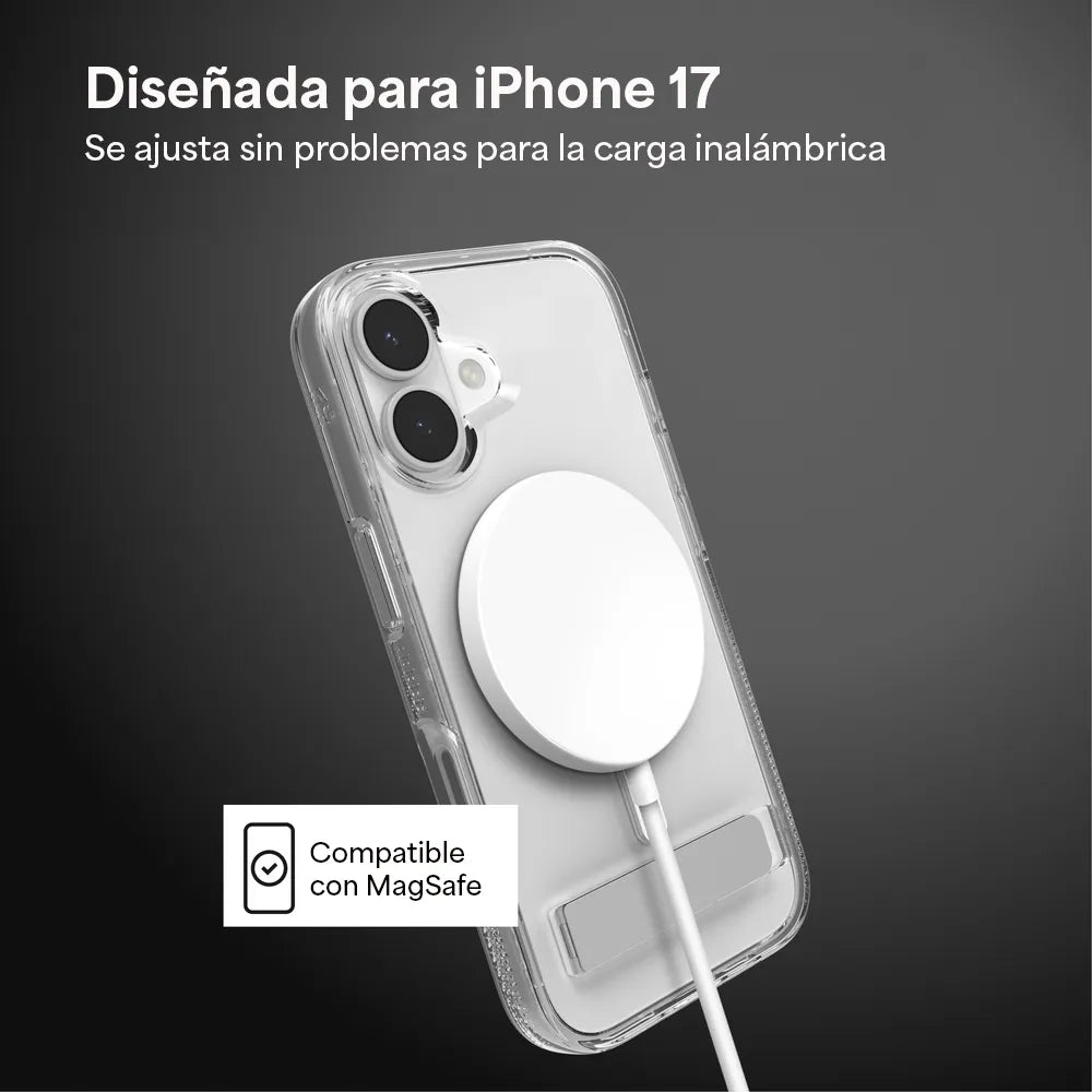 Case ZAGG Crystal Palace con MagSafe KS para iPhone 17 - Transparente