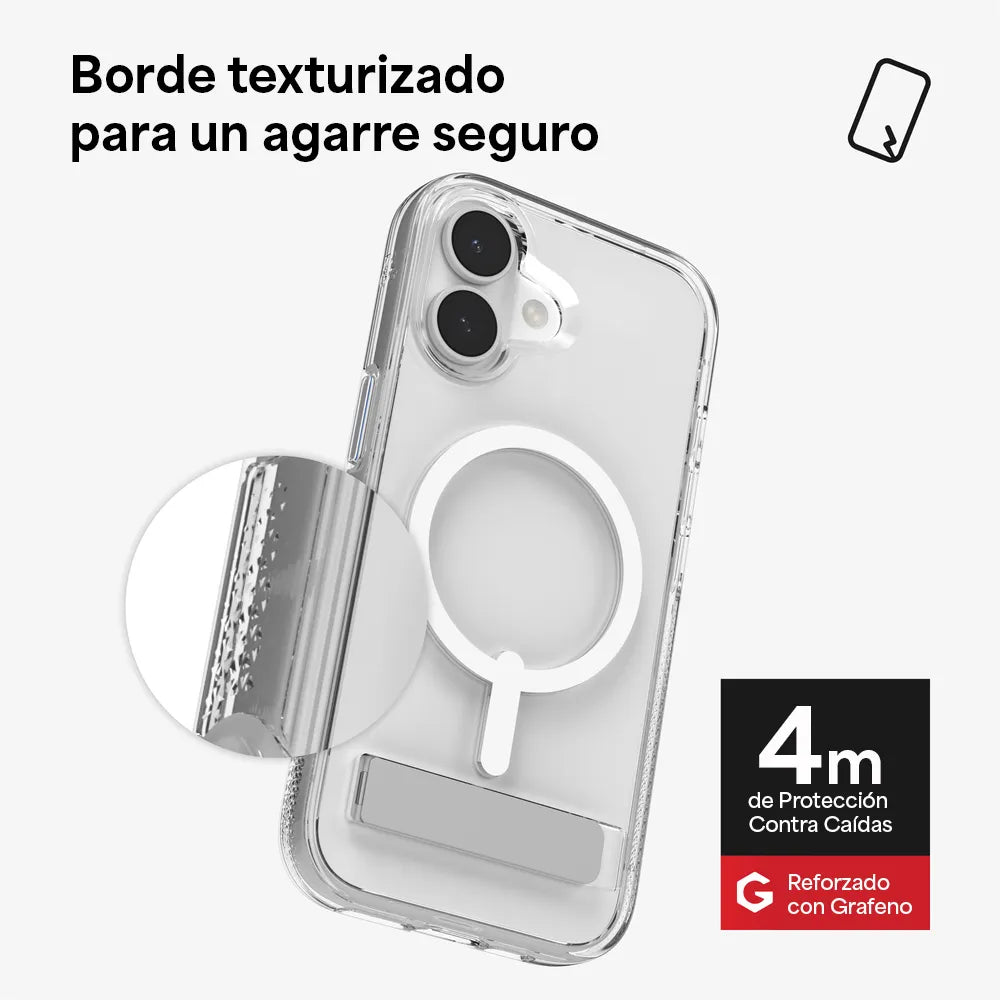 Case ZAGG Crystal Palace con MagSafe KS para iPhone 17 - Transparente
