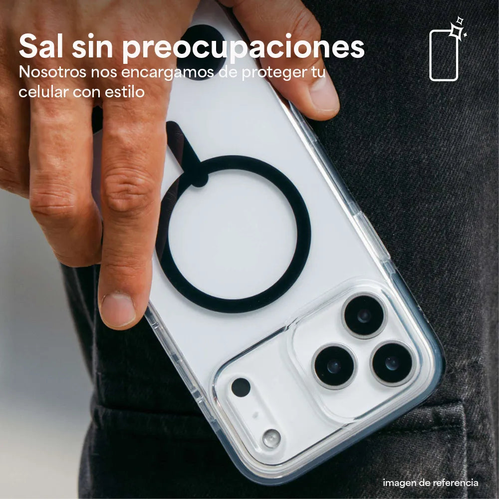 Case ZAGG Santa Cruz con MagSafe KS para iPhone 17 Pro - Negro Medianoche