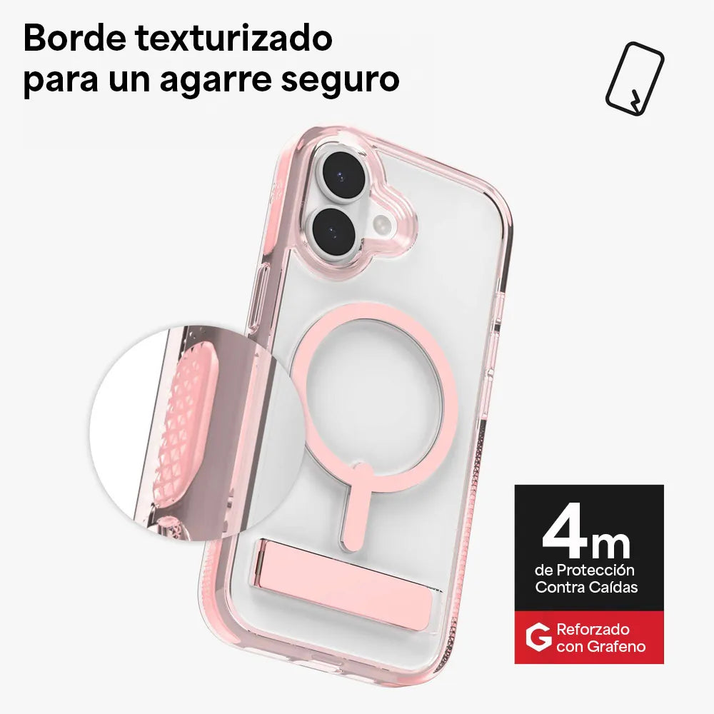 Case Zagg Santa Cruz Snap Magsafe KS para iPhone 17 - Rosa Patel