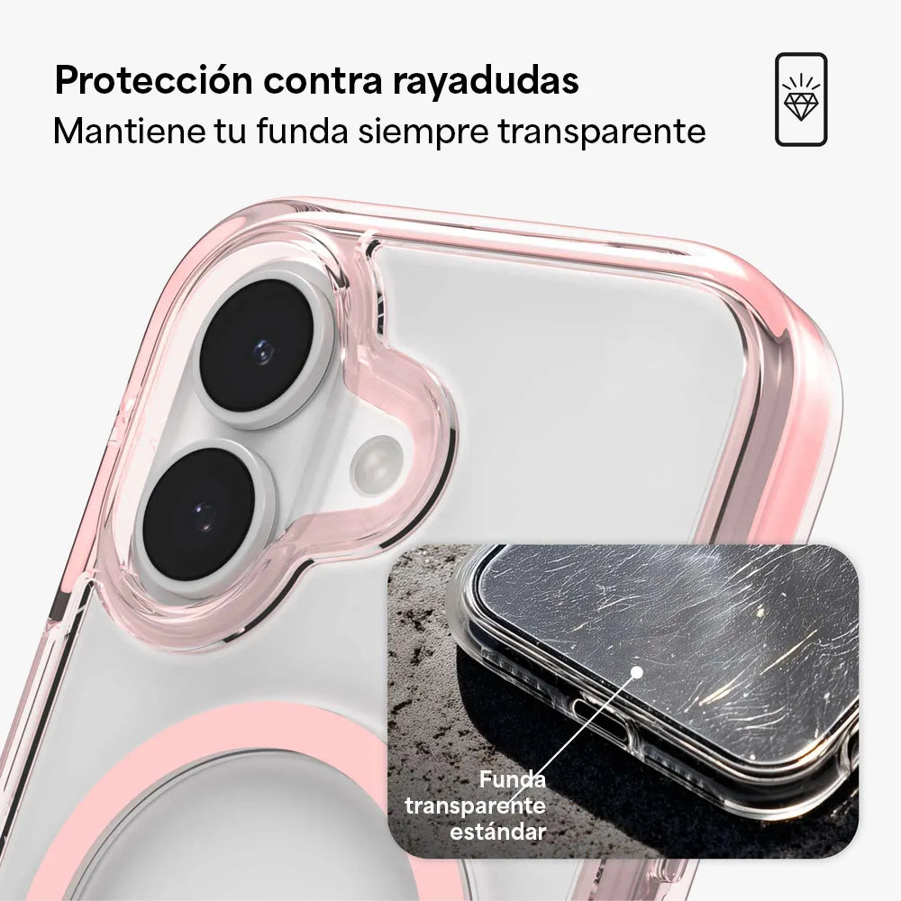 Case Zagg Santa Cruz Snap Magsafe KS para iPhone 17 - Rosa Patel
