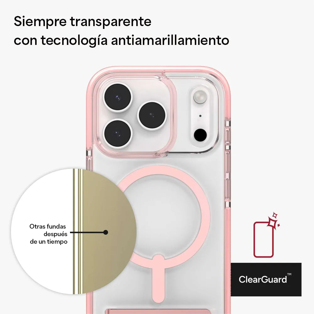 Case Zagg Santa Cruz Snap Magsafe KS para iPhone 17 Pro - Rosa Patel