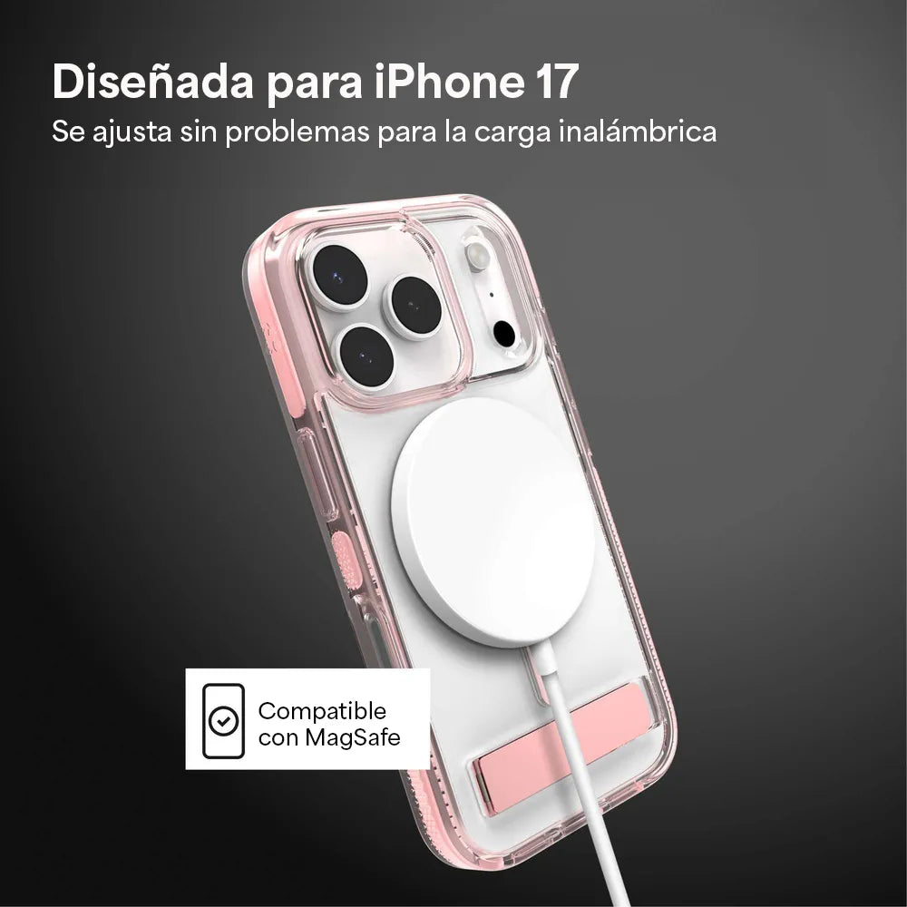 Case Zagg Santa Cruz Snap Magsafe KS para iPhone 17 Pro Max - Rosa Patel