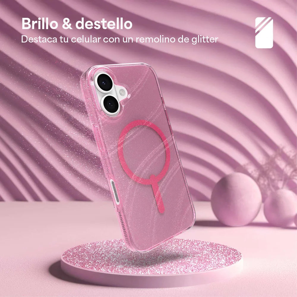 Case Zagg Milan Snap Magsafe KS para iPhone 17 - Rosa Brillante