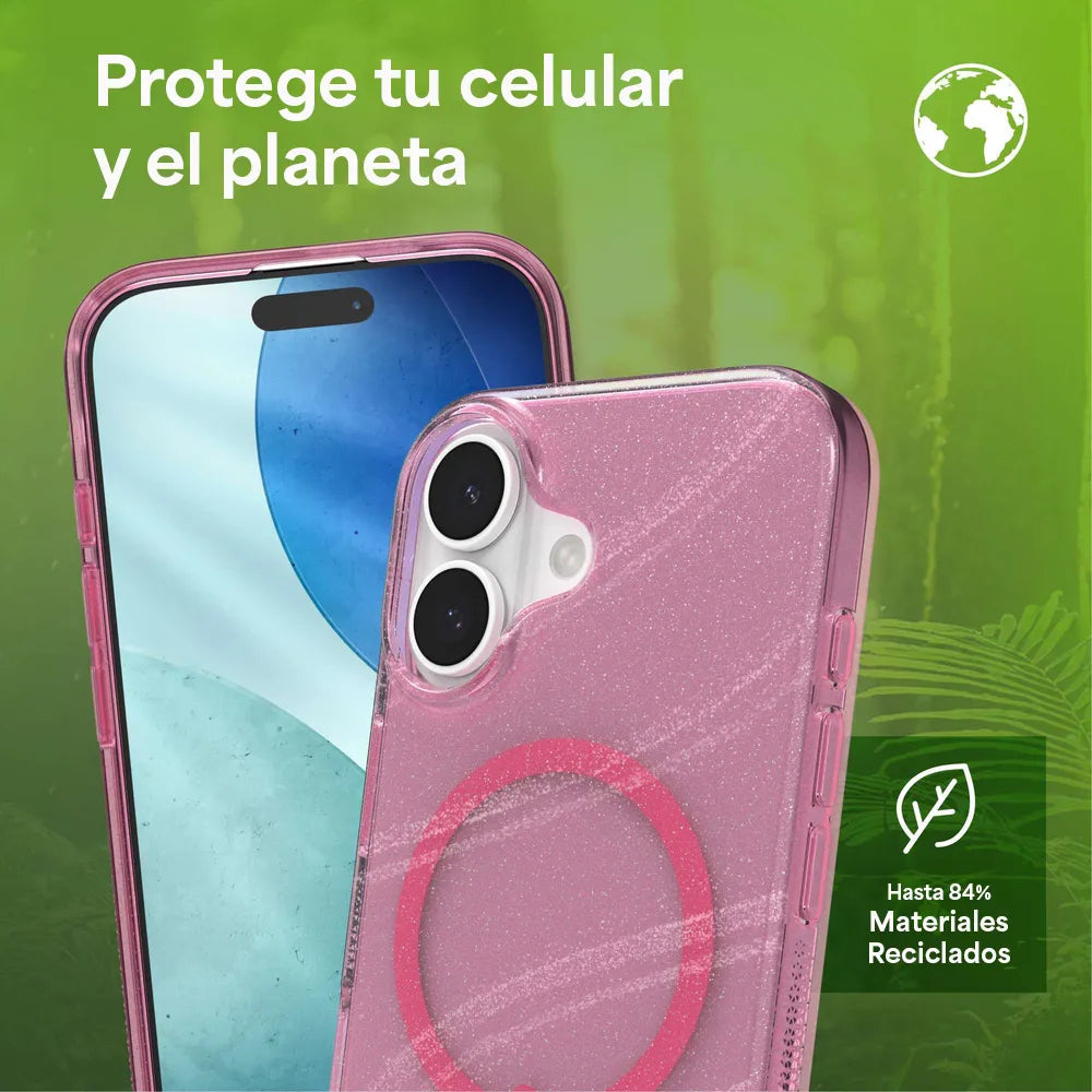 Case Zagg Milan Snap Magsafe KS para iPhone 17 - Rosa Brillante