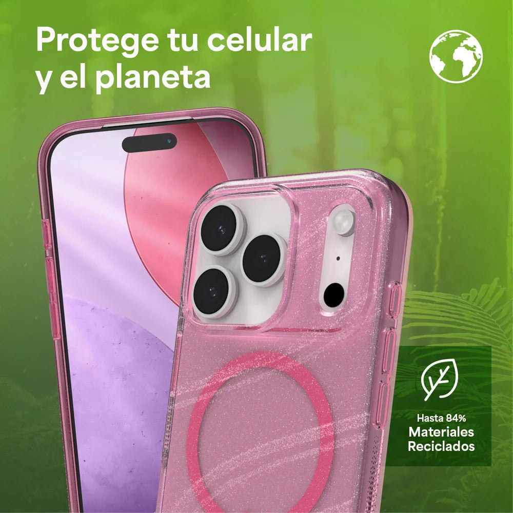 Case Zagg Milan Snap Magsafe KS para iPhone 17 Pro Max - Rosa Brillante