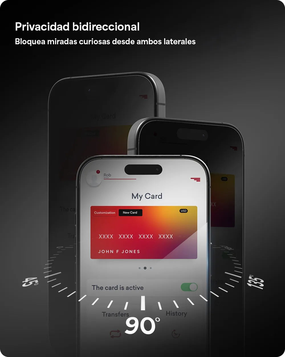 Protector de Pantalla Zagg GL Privacidad para iPhone 17 Pro - Transparente