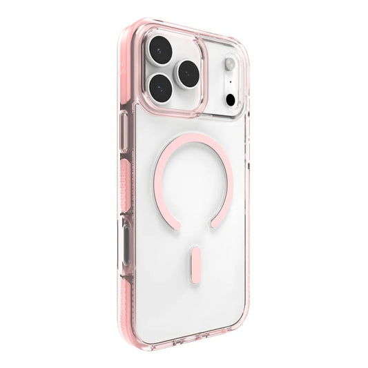 Case Zagg Crystal Palace Snap Magsafe KS para iPhone 17 Pro Max - Rosa Pastel