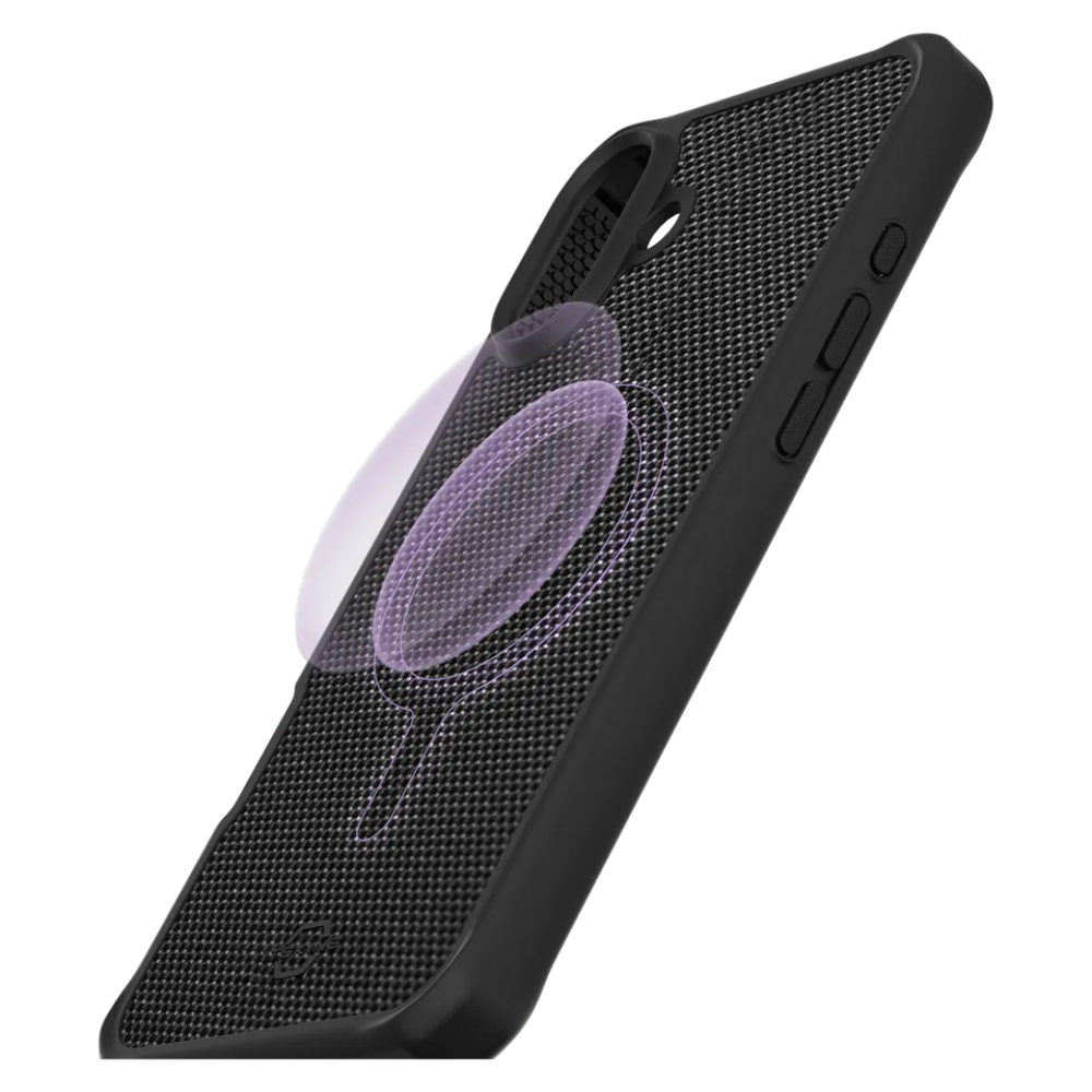 Case ItSkins Ballistic Nylon con Magsafe para iPhone 16 - Negro