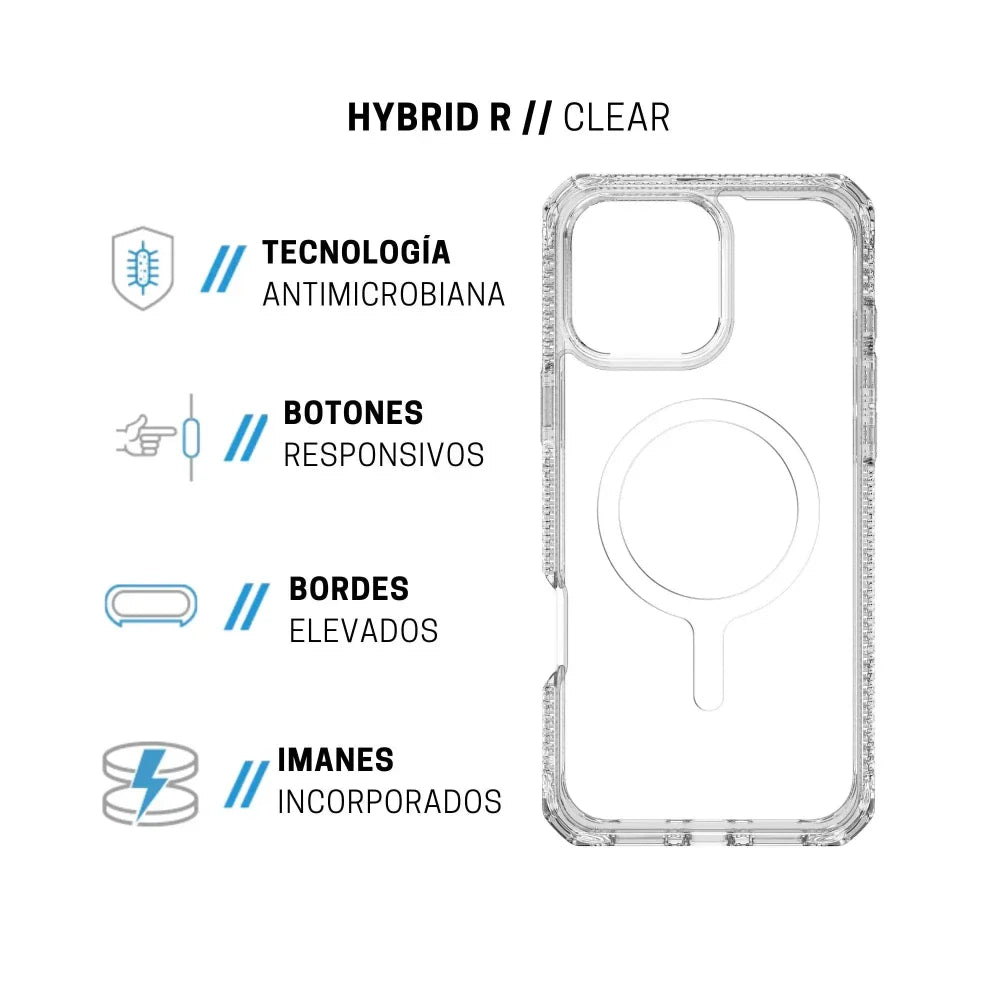 Case ItSkins para iPhone 16 Pro con Magsafe - Transparente