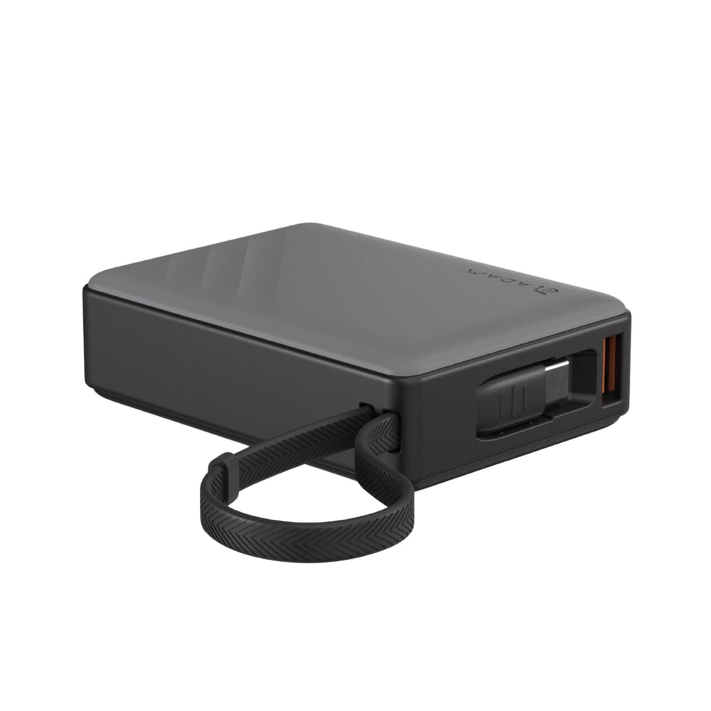 Batería magnética Adam Elements GRAVITY - 10,000mAh 30W con cable USB-C integrado - Gris