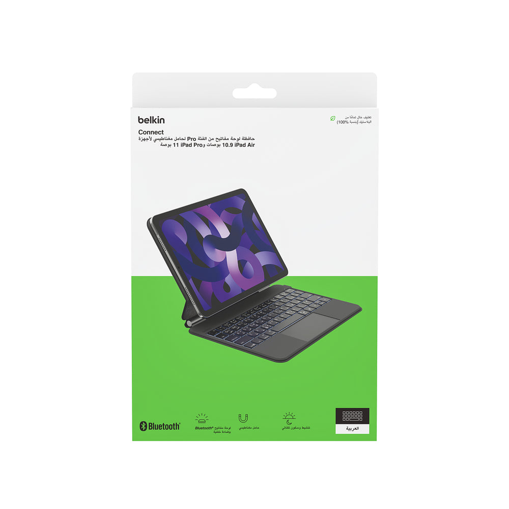 Teclado Belkin ProKeys con Stand Magnético para iPad 10ma Gen - Negro