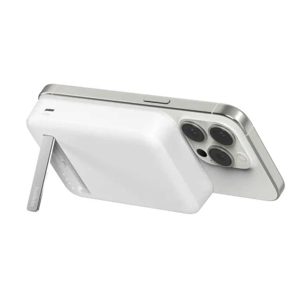 Batería Magnética Inalámbrica Belkin Qi2 - 10 000 mAh - Blanca