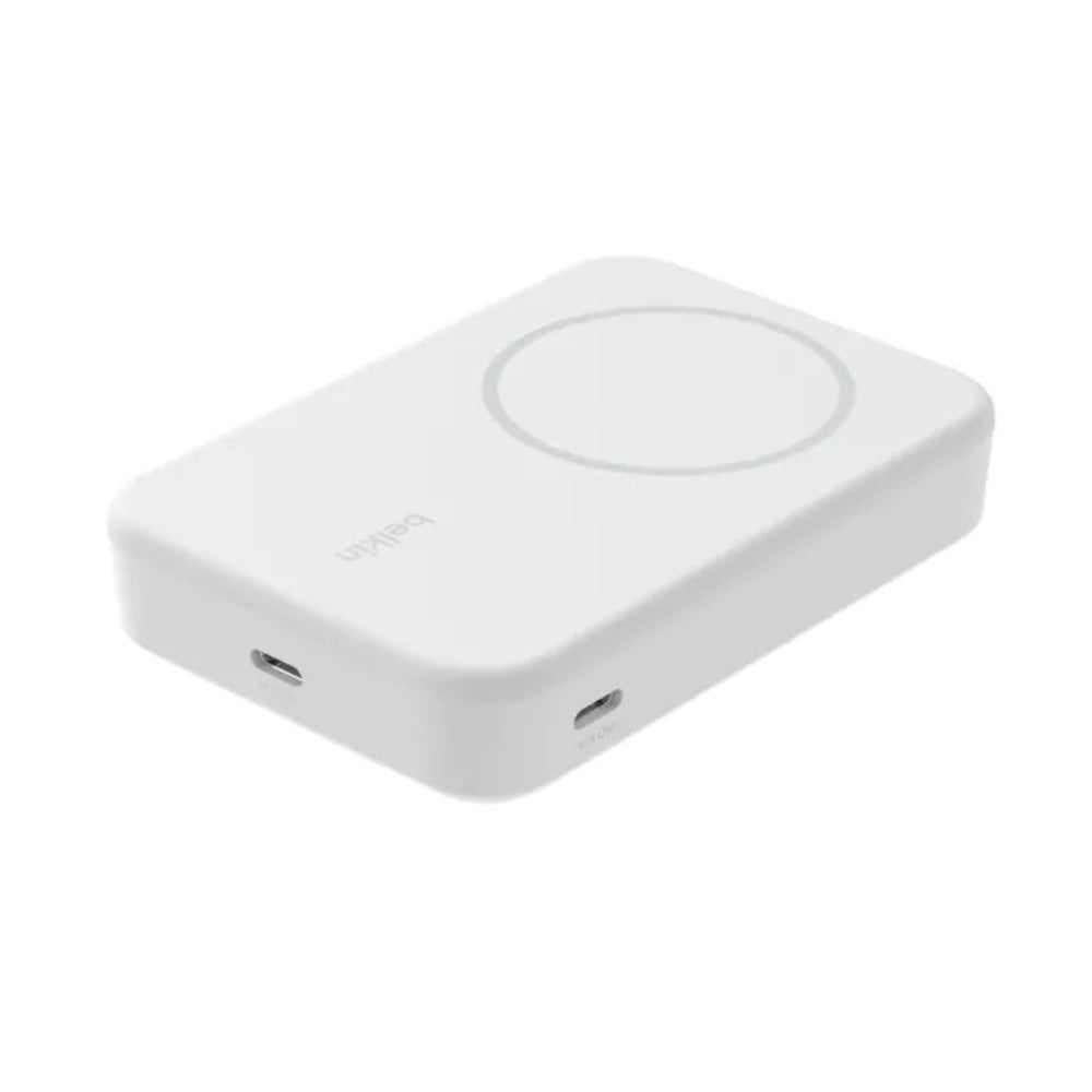Batería Magnética Inalámbrica Belkin Qi2 - 10 000 mAh - Blanca