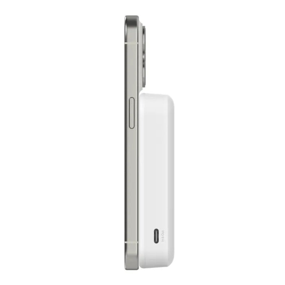 Batería Magnética Inalámbrica Belkin Qi2 - 10 000 mAh - Blanca