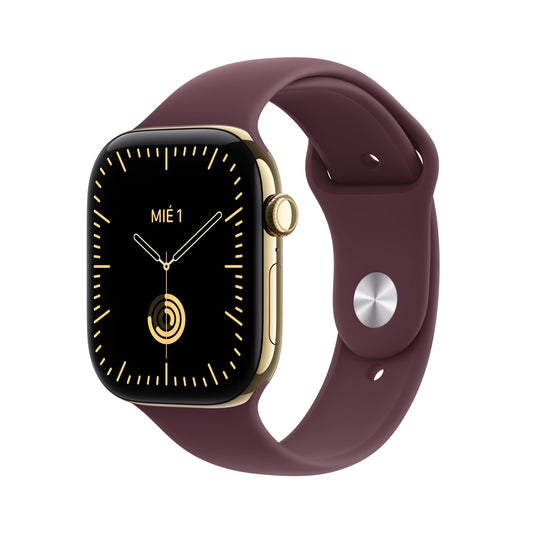 Apple_Watch_Series_12_GPS_Cellular_caja_de_titanio_color_oro_radiante_de_46_mm_correa_deportiva_color_borgona_M_L_Imagen_posicion_1_iShop_Peru