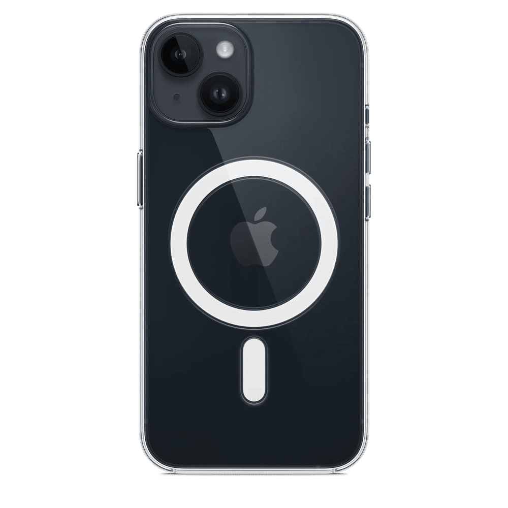 Case de Silicona Apple para iPhone 14 con MagSafe - Transparente