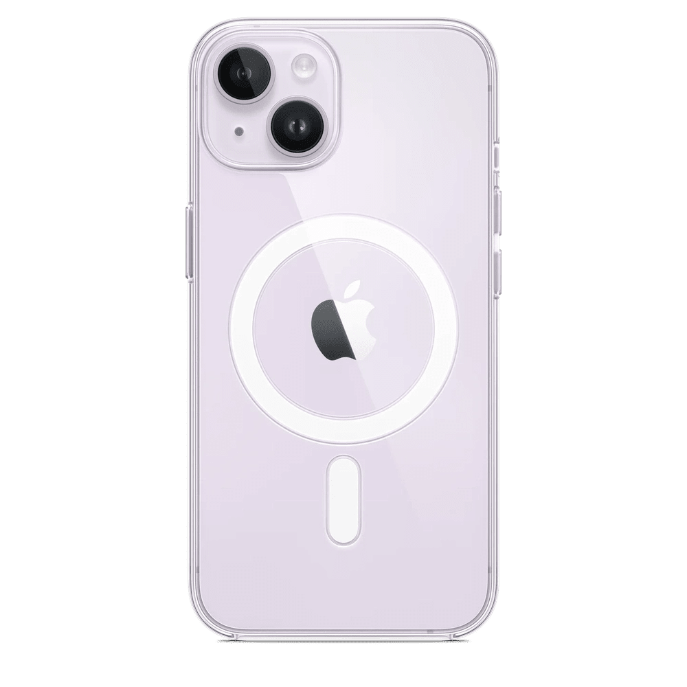 Case de Silicona Apple para iPhone 14 con MagSafe - Transparente