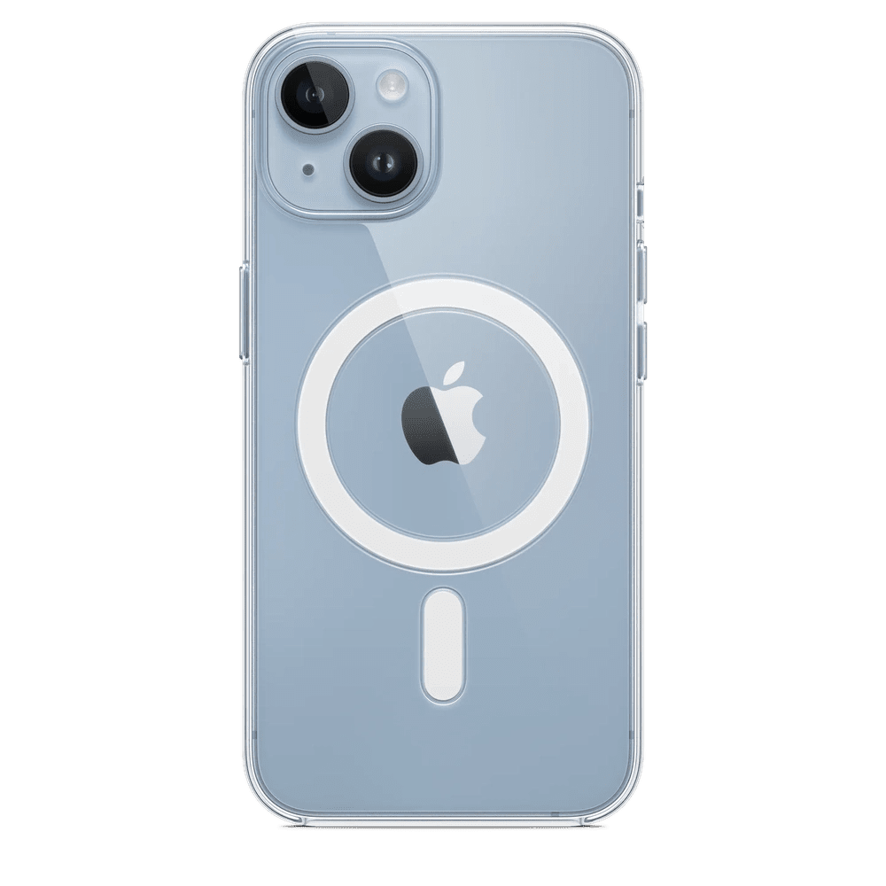 Case de Silicona Apple para iPhone 14 con MagSafe - Transparente