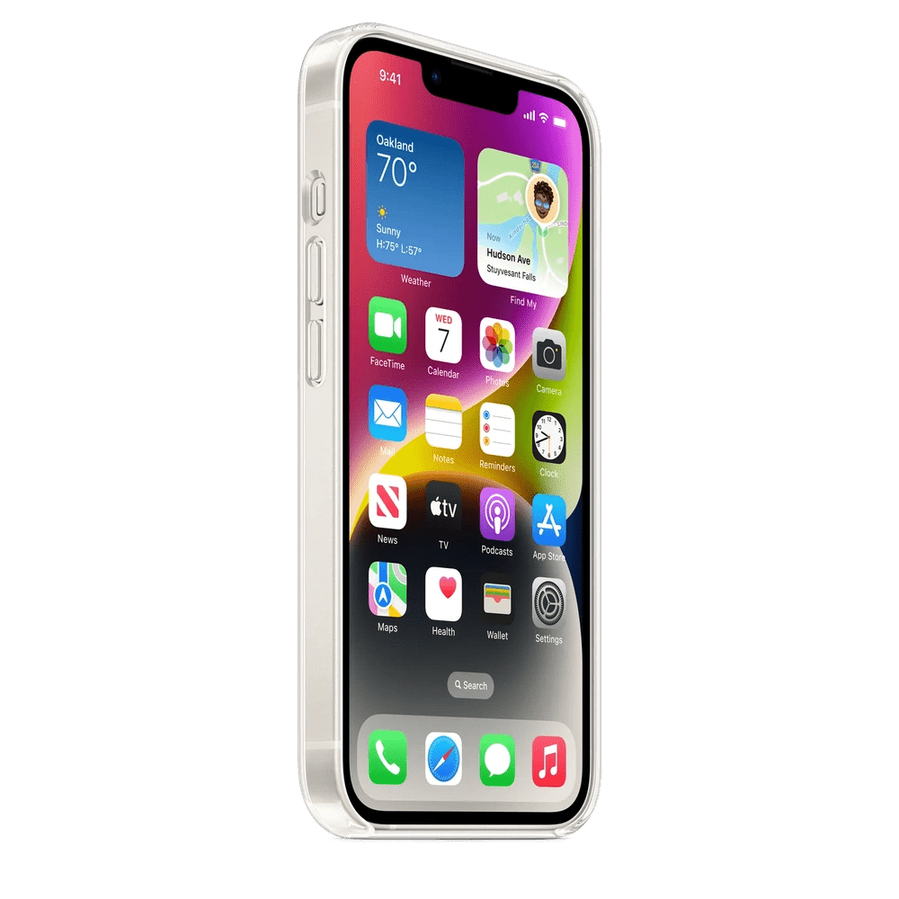 Case de Silicona Apple para iPhone 14 con MagSafe - Transparente
