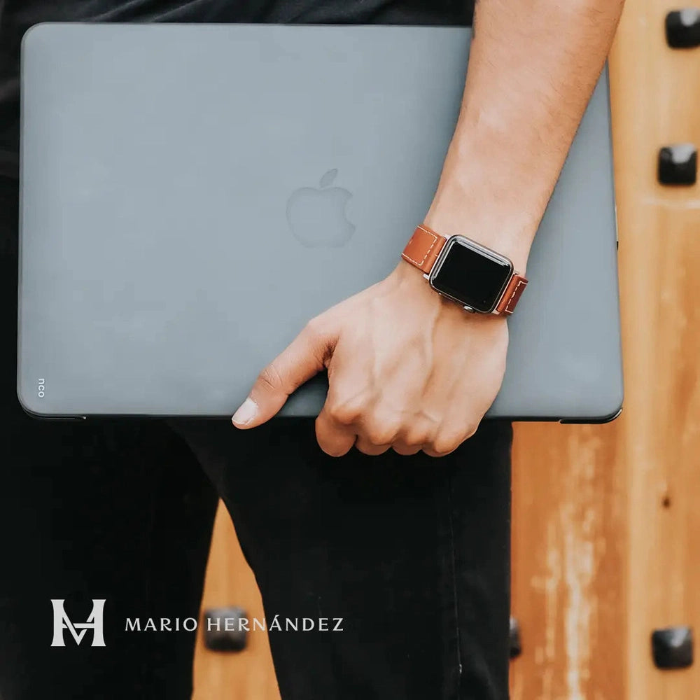 Correa en cuero NCO LeatherBand para Apple Watch todas las tallas - Caramelo