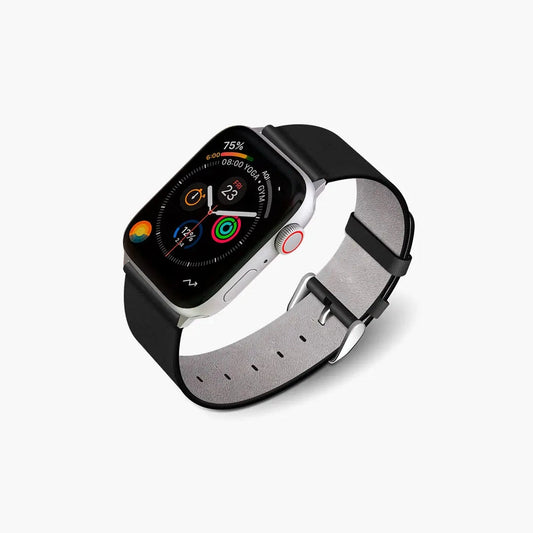 Correa en cuero NCO LeatherBand para Apple Watch todas las tallas - Negro