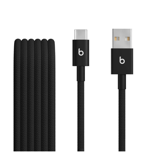 Cable_Beats_Trenzado_USB-A_a_Conector_USB-C_(1.5 m)_Negro_Posición_1_iShop_Perú