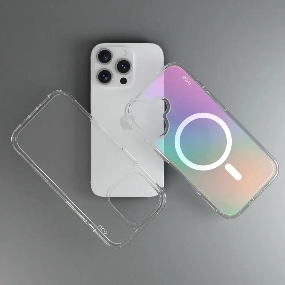 Case NCO SafeCase Clear con MagSafe para iPhone 16 Pro - Multicolor