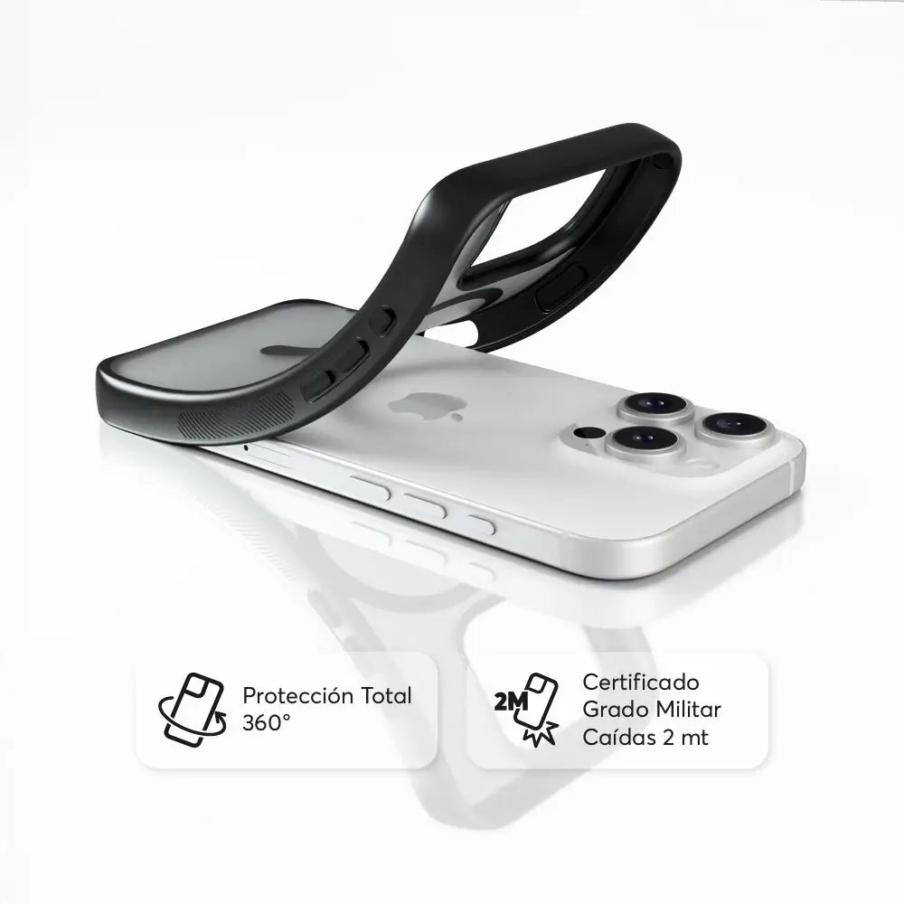 Case NCO SafeCase Lite con MagSafe para iPhone 16 Pro - Negro