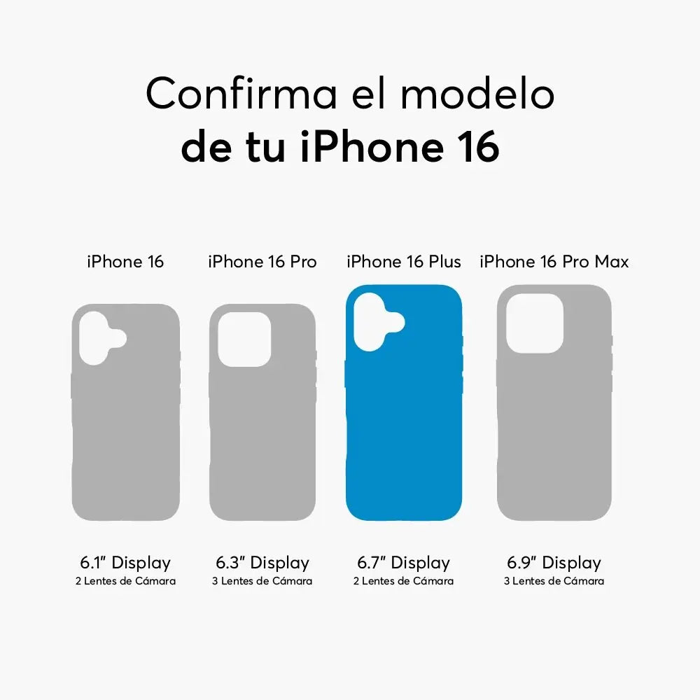 Case NCO SafeCase Lite con MagSafe para iPhone 16 Plus - Negro