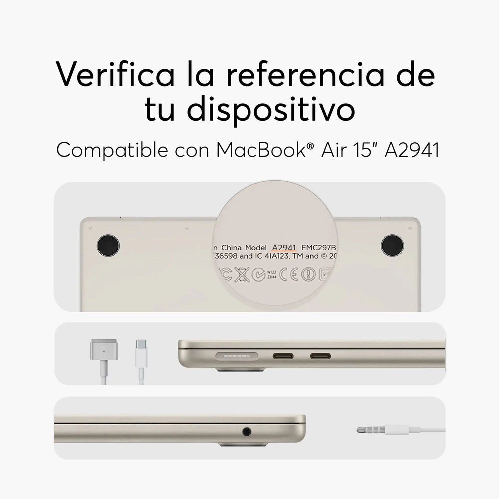 Hardcase Shock NCO para MacBook Air 15 M2- Transparente