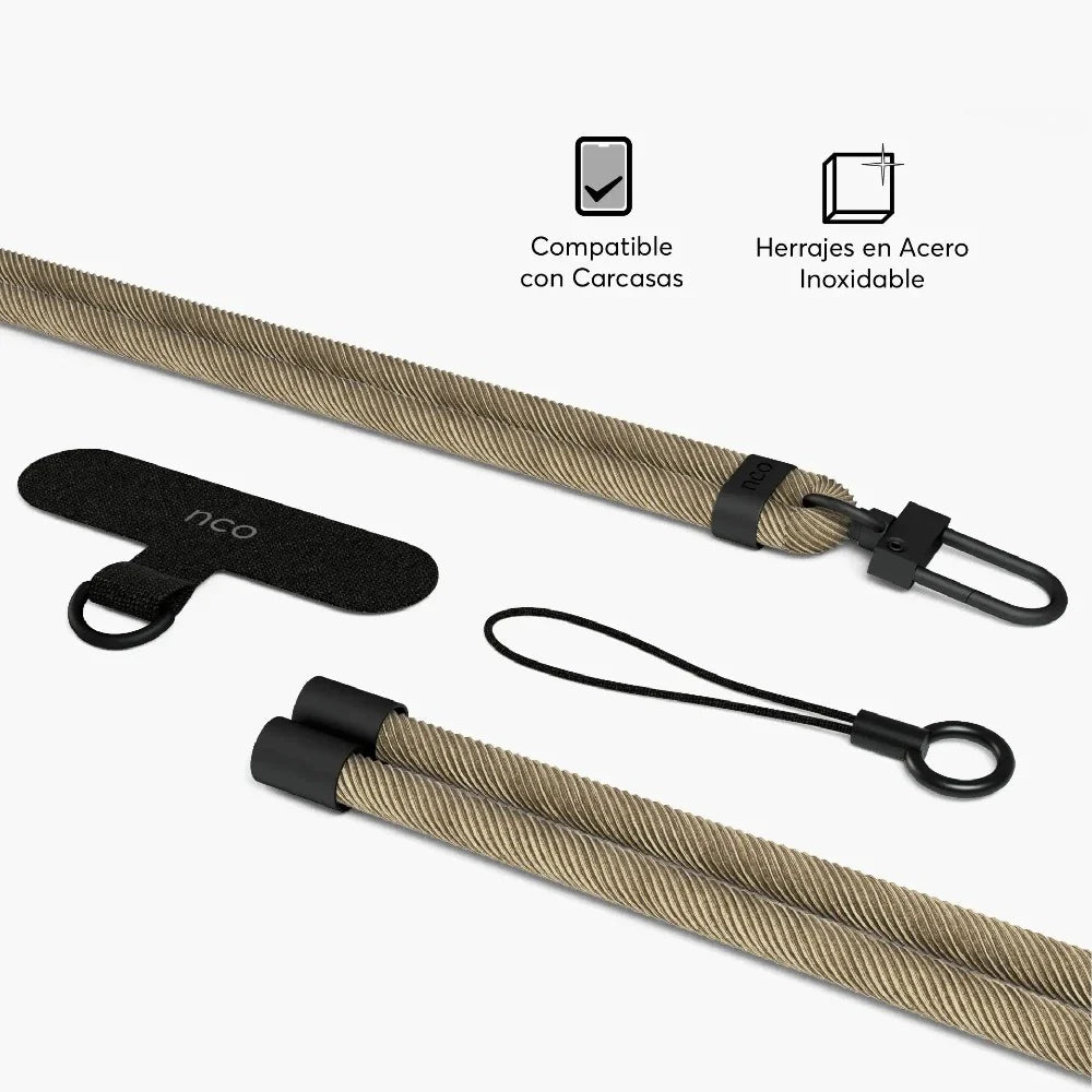 Cuerda Cruzada NCO CarryLoop para iPhone - Beige