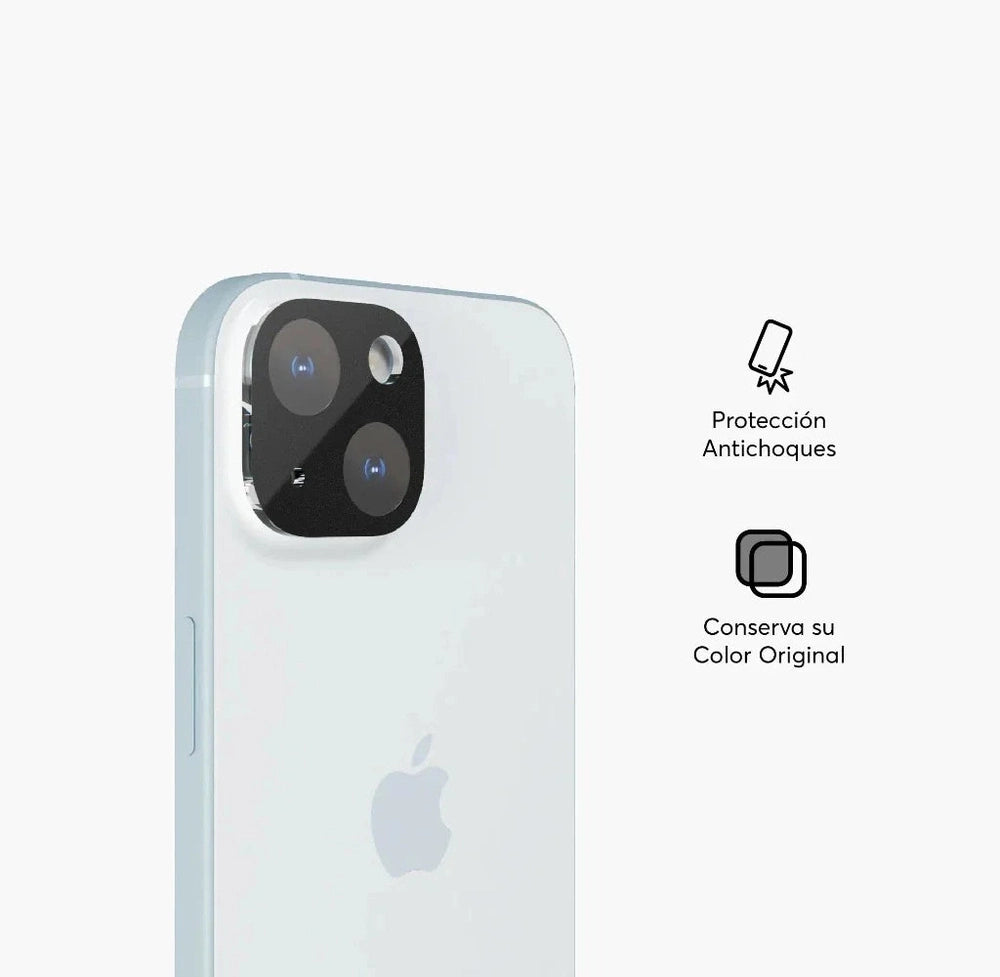 Protector de cámaras NCO para iPhone 15/15 Plus - Negro