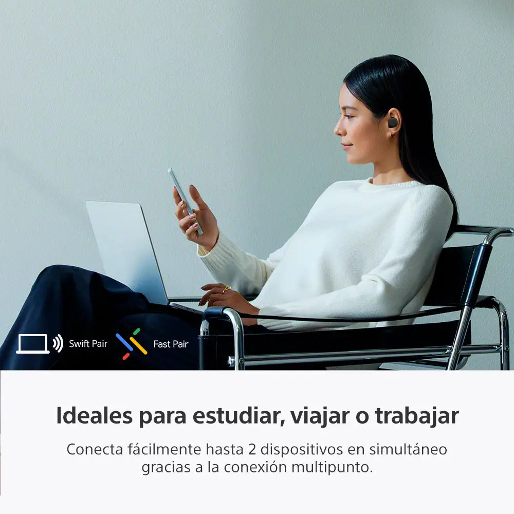 Audífonos Sony Inalambricos con Cancelacion de Ruido In Ear WF-C710N - Negro