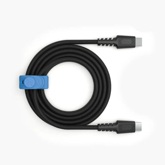 Cable Trenzado NCO PowerLite 1m USB-C a USB-C - Negro