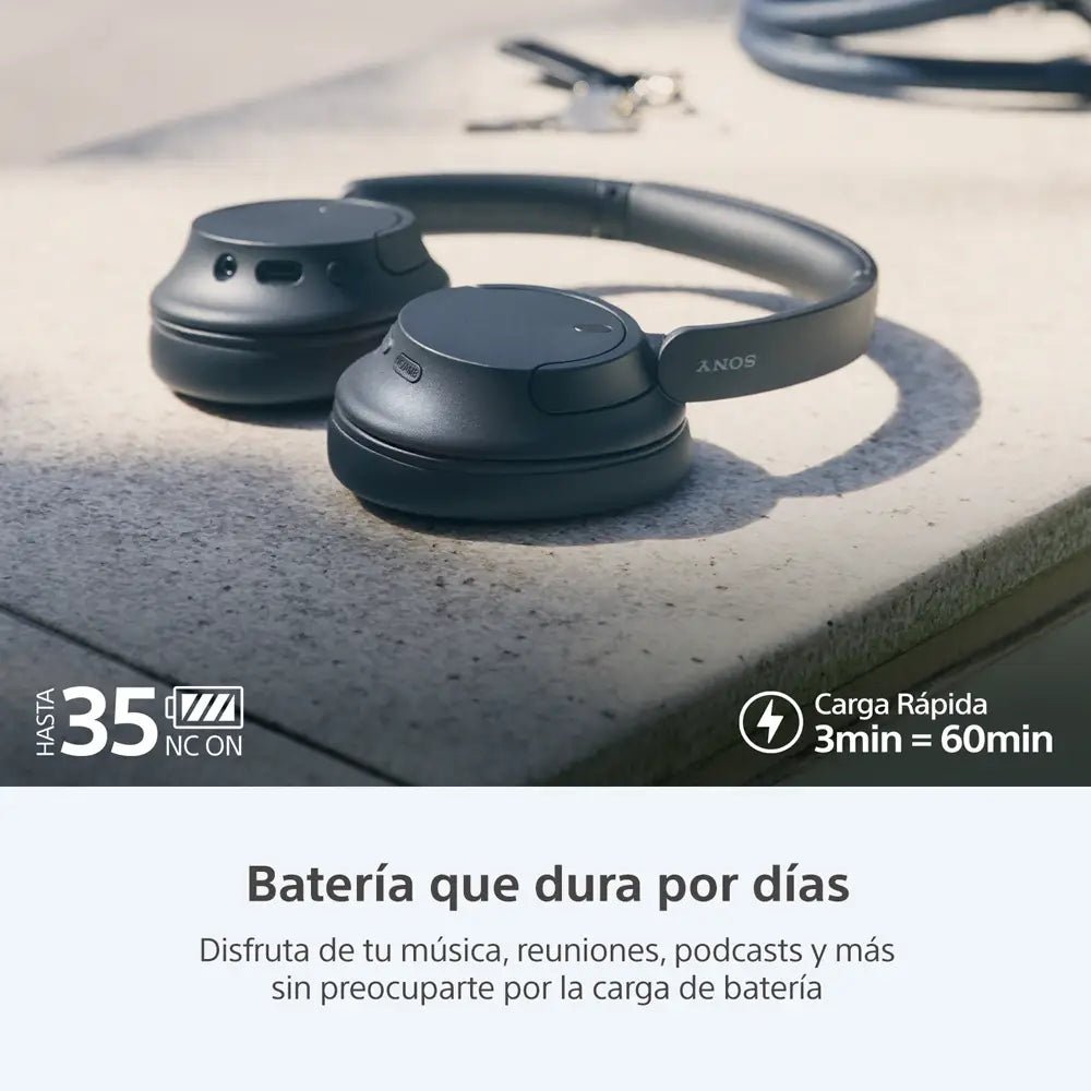 Audífonos Sony inalámbricos con cancelación de Ruido Around Ear WH-CH720N - Negro