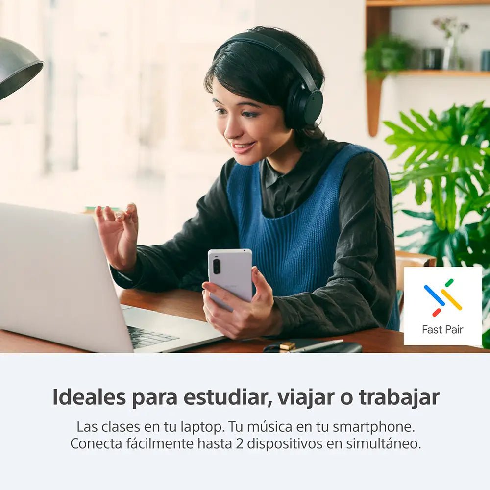 Audífonos Sony inalámbricos con cancelación de Ruido Around Ear WH-CH720N - Negro