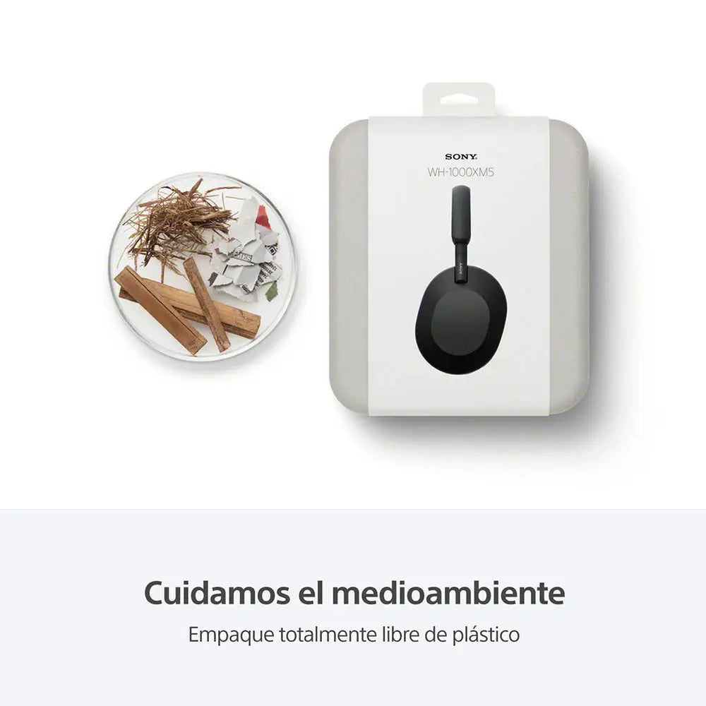 Audífonos Sony inalámbricos con cancelación de Ruido Around Ear WH1000XM5 - Negro