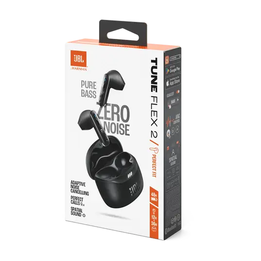 Audífonos JBL Tune Flex 2 con Cancelacion de Ruido - Negro