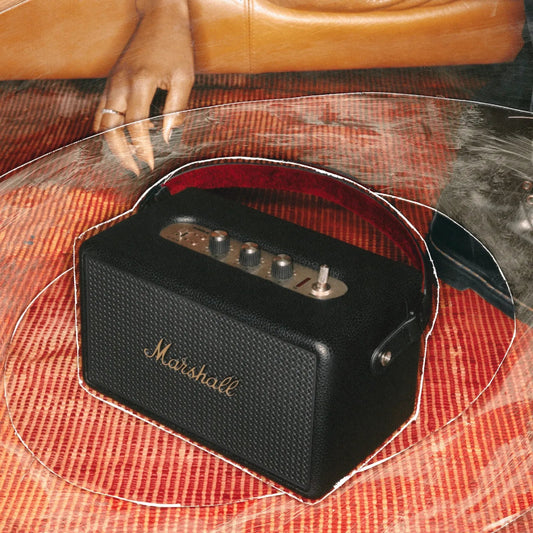 Parlante_Marshall_Portatil_Kilburn_III_Bluetooth_Negro_y_Marron_Imagen_posicion_2_iShop_Peru